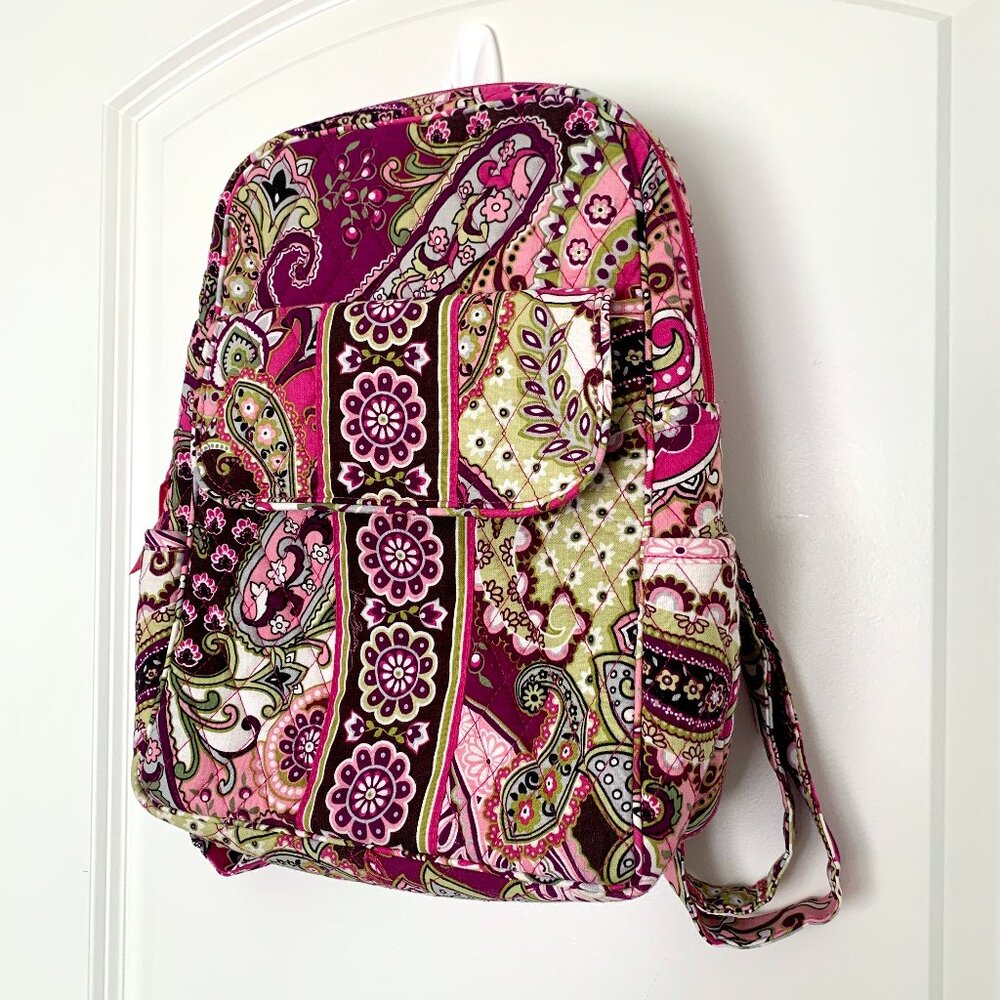 Vera‎ Bradley Small Backpack in Very Berry Paisley